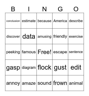 SK Lunch Bunch week 4 Bingo Card