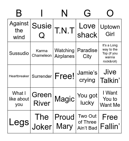 #2 Mix Bingo Card