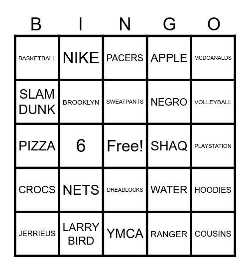 JERRIEUS BIRTHDAY Bingo Card