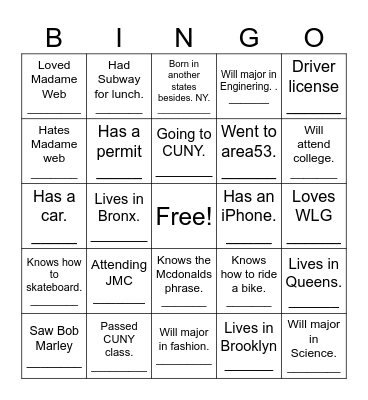 Brand Identity Bingo Card