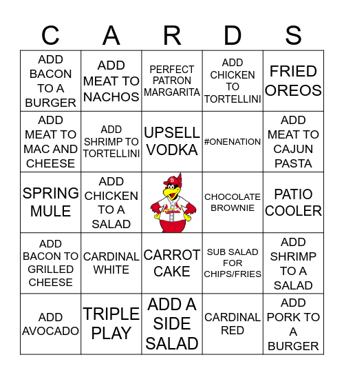 Cardinals Nation Bingo Card