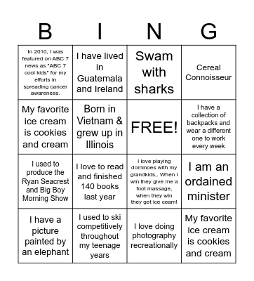 2024 SW Month Bingo! Bingo Card