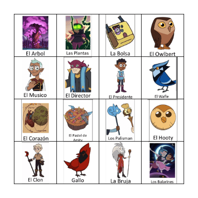 Luz Loteria Bingo Card