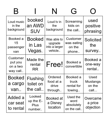 Birthday Bingo Card