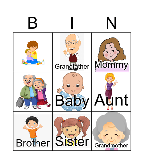 FAMILY Bingo Card