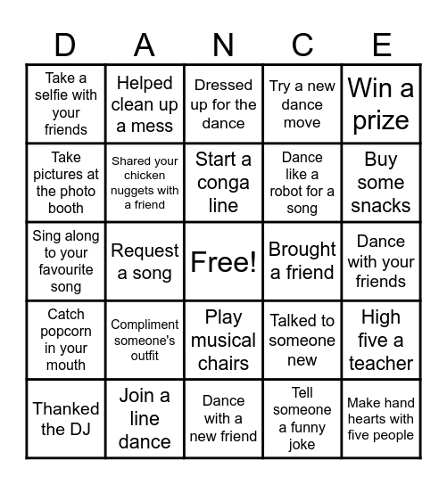 Forever Yours Wholesome Bingo Card