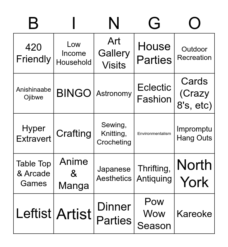 Morgan S Bingo Card Bingo Card