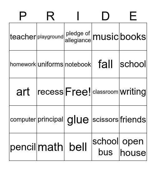 PBS Bingo Card Bingo Card