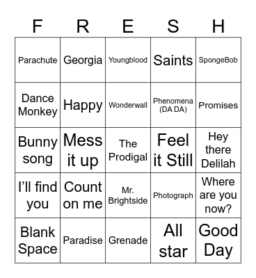 FRESH CONFERENCE Bingo Card