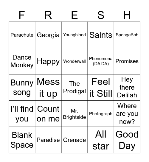 FRESH CONFERENCE Bingo Card