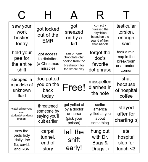 #freeanais Bingo Card