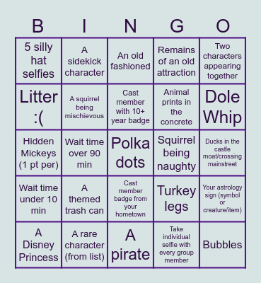 La Due Crew 2024 Scavenger Hunt - Generic Bingo Card