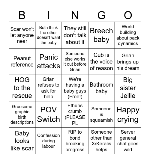 Chapter 19 Bingo Card