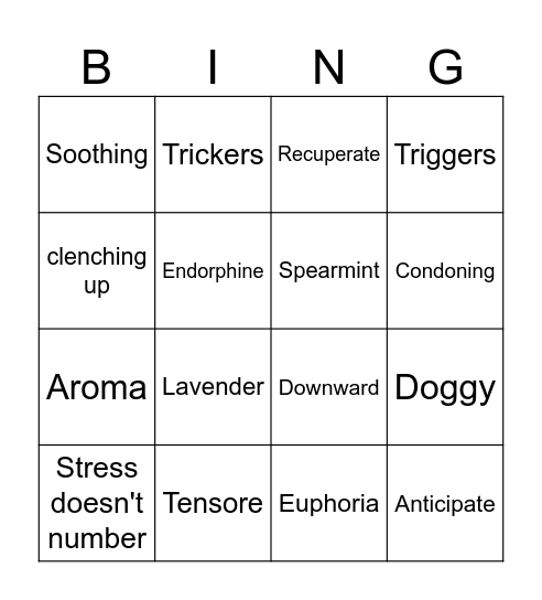 WELLCAST CPE 1 Bingo Card