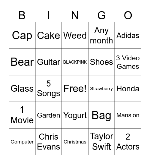 Infinite Craft Bingo Card