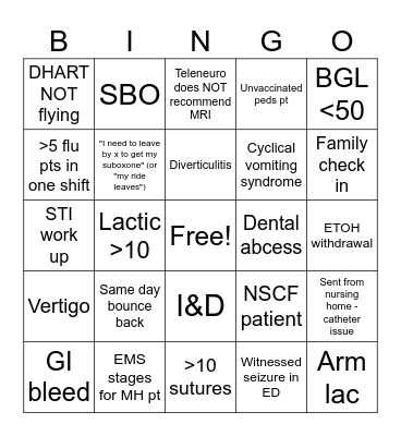 March Bingo Card