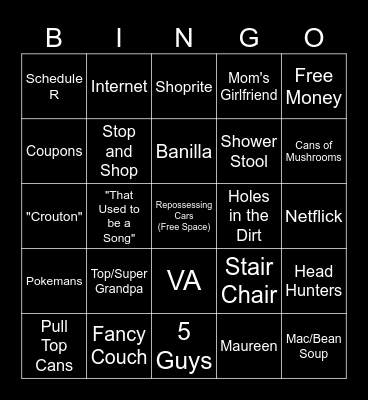 MOD Bingo Card