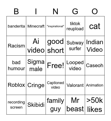 BINGO Card
