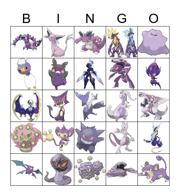Drampa squad pokemon Bingo Card