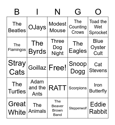 Fins & Feathers, Pads, Paws, and Claws Bingo Card