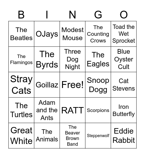 Fins & Feathers, Pads, Paws, and Claws Bingo Card
