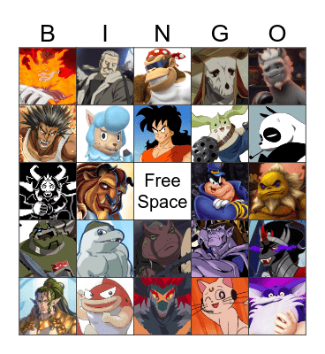 Crush Bingo Card