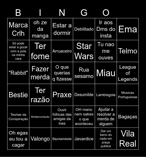 BIDE BINGO Card