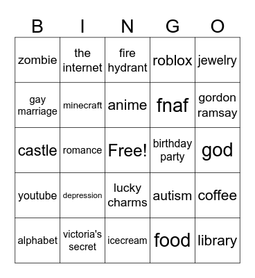 infinite craft bingo Card