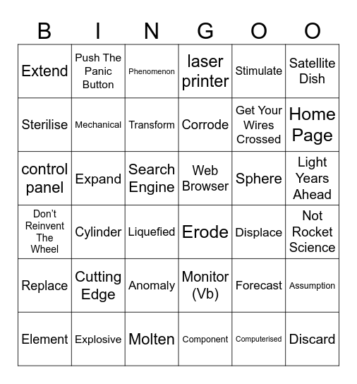 Untitled Bingo Card Untitled bingo card