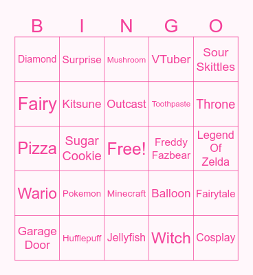 Kake's Infinate Craft Bingo Card