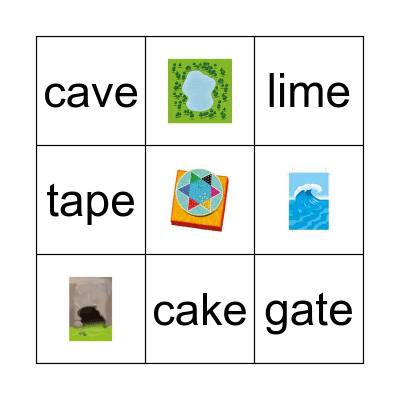 Phonics 3 - Unit 1&2 Bingo Card