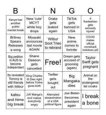 2024 BINGO Card