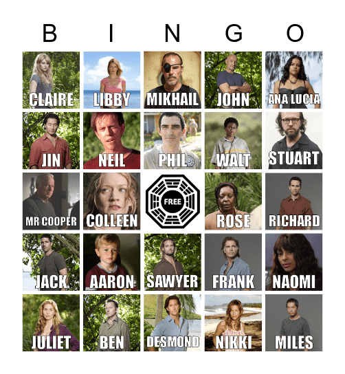 Island of LOST Bingo Card