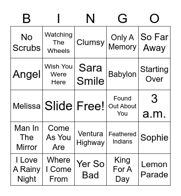 LMB 3/3 Bingo Card
