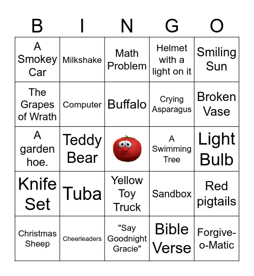 Veggie Tales Bingo, Part 1 Bingo Card