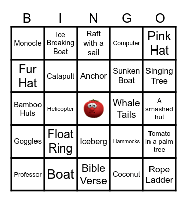 Veggie Tales Bingo, Part 2 Bingo Card