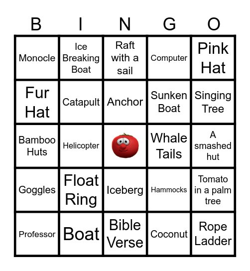 Veggie Tales Bingo, Part 2 Bingo Card