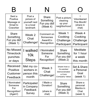 CustomerHD March Bingo! Bingo Card