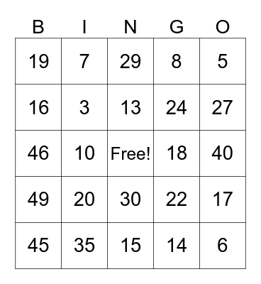 Get To Know Your Neighbor Bingo Card