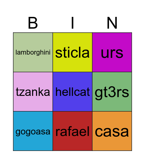 bingo Card