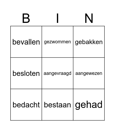 Bingo Card