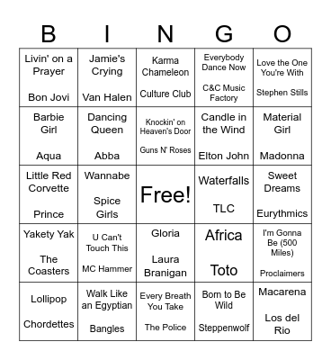 GOOD MIX 2 Bingo Card