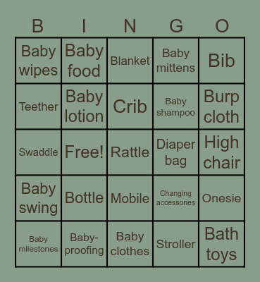 Lucky Duck BINGO Card