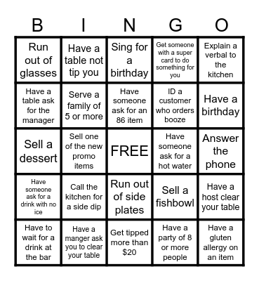 BP Bingo! Bingo Card