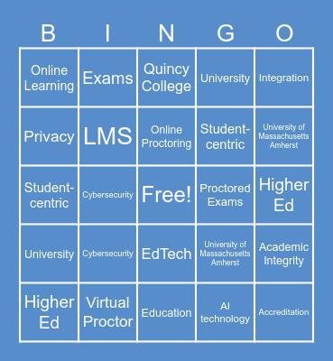 Honorlock Bingo! Bingo Card