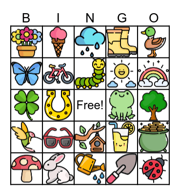 Spring Bingo Card