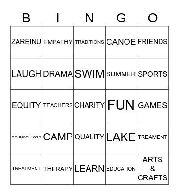 MORGAN & SPENCERS' Bingo Card