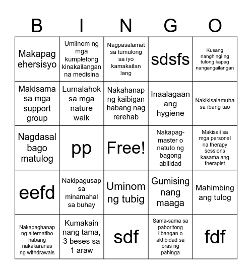 Bingo Card