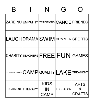 MORGAN & SPENCERS' Bingo Card