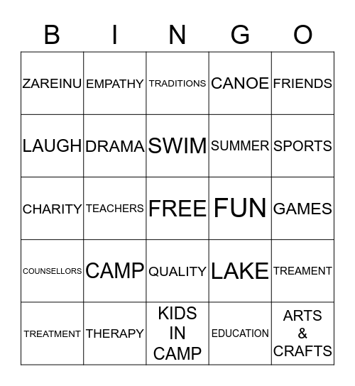 MORGAN & SPENCERS' Bingo Card